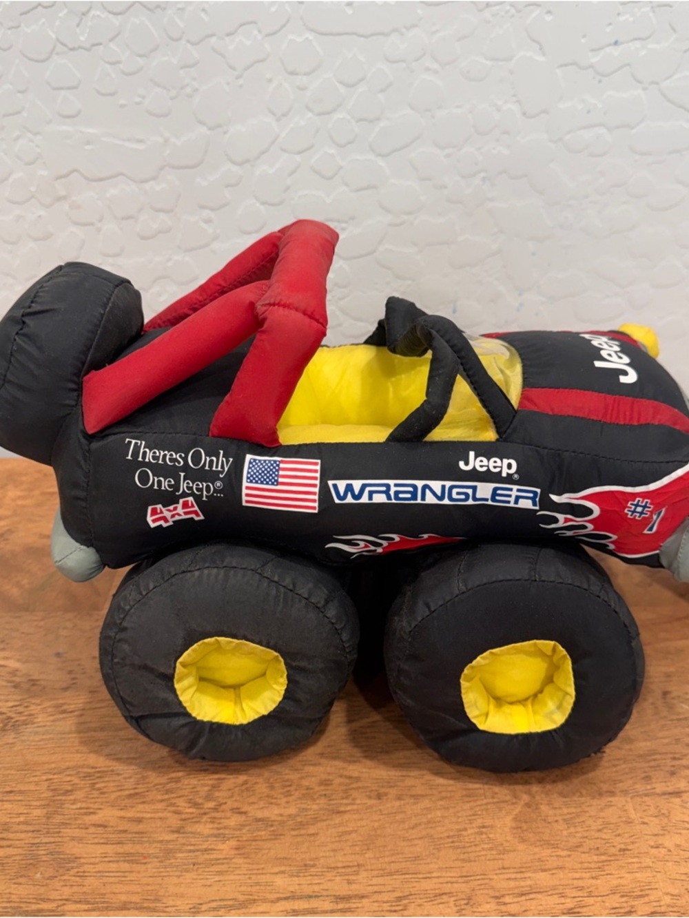 Jeep Wrangler Plush Toy Truck Rare Vintage 1993 4 X 4 Jeep Wrangler